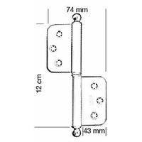 12 Cm Panel Menteşe 