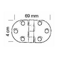 4 Cm Oval Masa Menteşe 