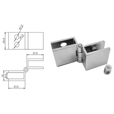 8-10mm Açılı Camdan Cama Menteşe