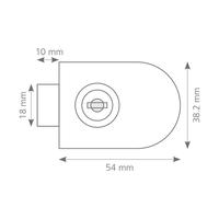 Cam Kilidi Tekli Oval Tip