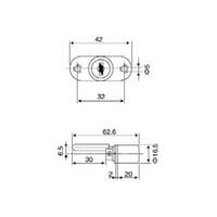 Merkezi Çekmece Kilidi 16 Mm Çubuksuz