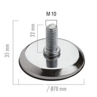 Metal Bingo M10 x 70 Krom