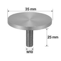 Paslanmaz Flanş Ø 35 Mm 4 Mm M10 