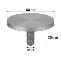 Paslanmaz Flanş Ø 80 Mm 5 Mm, M10 