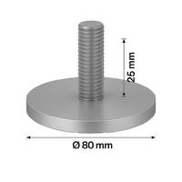 Paslanmaz Flanş Ø 80 Mm 5 Mm, M10 