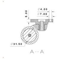 Pi̇ri̇nç Tekerlek Anti̇k Sarı (Tablalı)