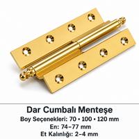 Pirinç Dar Cumbalı Menteşe – 70, 100 ve 120 mm