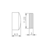 Vi̇da Kapağı Ø 13 Mm Zamak Krom